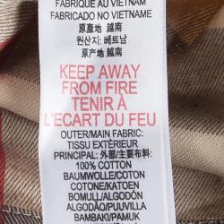 Pre Owned Burberry Children Beige Novacheck Cotton Pleated Mini Skirt 8 Yrs