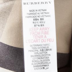 Pre Owned Burberry Children Beige Novacheck Cotton Pleated Mini Skirt 6 Yrs