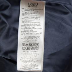 Pre Owned Burberry Black Quilted Toggle Button Detail Hooded Down Jacket 8 Yrs