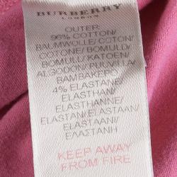 Pre Owned Burberry Pink Ruffle Detail Long Sleeve T-Shirt  8 Yrs