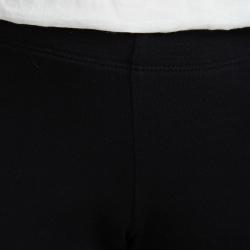 Pre Owned Burberry Black Cotton Nova Check Flap Detail Leggings 6 Yrs