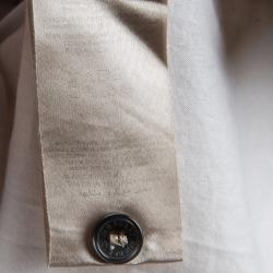 Pre Owned Burberry Beige Nova Check Cotton Cap Sleeve Button Front Shirt Dress 8 Yrs