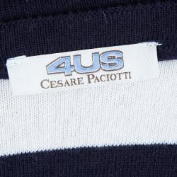 Cesare Pacciotti Colorblock Checked Long Sleeve Crew Neck Sweater 12 Yrs