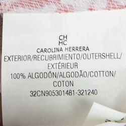 Pre Owned CH Carolina Herrera Orange Floral Printed Bow Detail Dress 4 Yrs