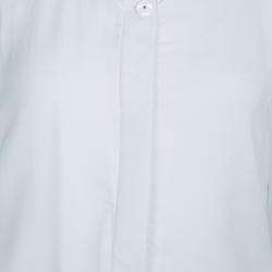 Pre Owned Chloe White and Grey Sleeveless Romper 8 Yrs