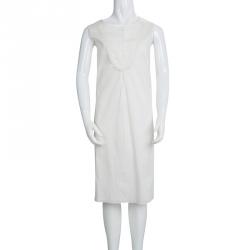 Pre Owned Chloe Cream Cotton Sleeveless Dress 12 Yrs