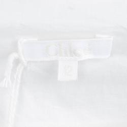 Pre Owned Chloe Cream Cotton Sleeveless Dress 12 Yrs