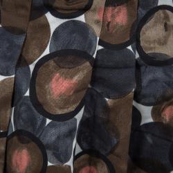 Pre Owned Christian Dior Multicolor Printed Cotton Pleated Skirt 8Yrs