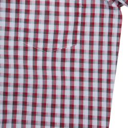Dior Red and White Short Sleeve Checked Shirt 8 Yrs