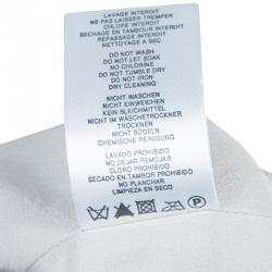 Dior Grey Short Sleeve Back Tie Detail Silk Dress 4 Yrs