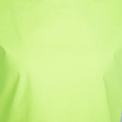 Pre Owned Dior Neon Yellow Cotton Box Pleat Detail Sleeveless Peplum Top 10 Yrs