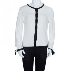 Dior Monochrome Knit Buttondown Cardigan 10 Yrs