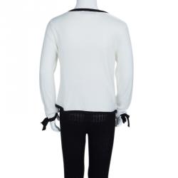 Dior Monochrome Knit Buttondown Cardigan 10 Yrs