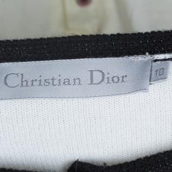 Dior Monochrome Knit Buttondown Cardigan 10 Yrs