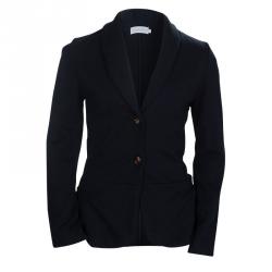 Pre Owned Dior Black Knit Skirt Suit 10 Yrs