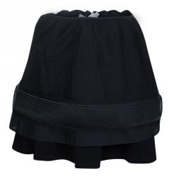 Pre Owned Dior Black Knit Skirt Suit 10 Yrs