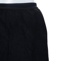 Pre Owned Dior Black Knit Skirt Suit 10 Yrs