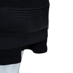 Pre Owned Dior Black Knit Skirt Suit 10 Yrs