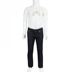 Dior Indigo Dark Wash Denim Skinny Jeans 6 Yrs