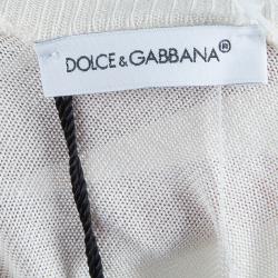 Dolce and Gabbana Cream Floral Print Cardigan 6 Yrs