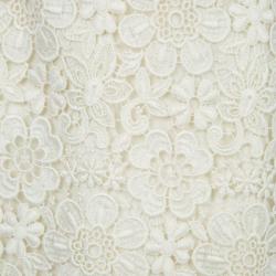 Pre Owned تنورة دولتشي أند غابانا دانتيل كريمي موردة 7/8 سنوات