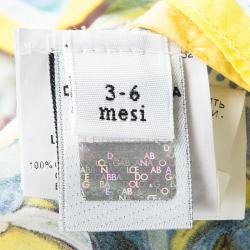 Pre Owned طقم أطفال دولتشي أند غابانا قطن مطبوع متعدد الألوان 3-6 أشهر