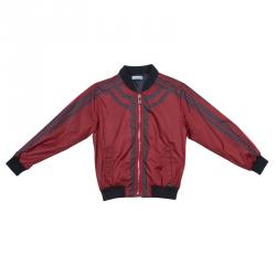 Dolce and Gabbana Red Printed Bomber Jacket 4 Yrs