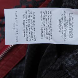 Dolce and Gabbana Red Printed Bomber Jacket 4 Yrs