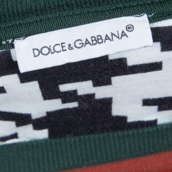 Pre Owned تي شيرت دولتشي أند غابانا فولكانو مطبوع متعدد الألوان برقبة مستديرة 6 سنوات