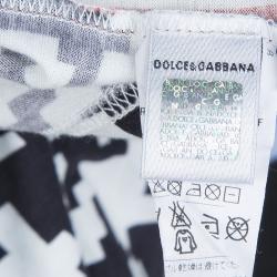 Pre Owned تي شيرت دولتشي أند غابانا فولكانو مطبوع متعدد الألوان برقبة مستديرة 6 سنوات