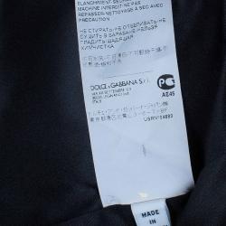 Pre Owned Dolce and Gabbana Black Sequin Embellished Lace Detail Sleeveless Dress 9/10 Yrs