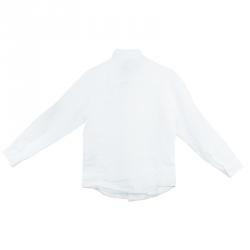 مملوكة مسبقًا Fendi kids White Linen Shirt 8 Yrs 