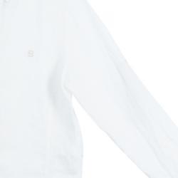 مملوكة مسبقًا Fendi kids White Linen Shirt 8 Yrs 