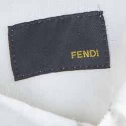 مملوكة مسبقًا Fendi kids White Linen Shirt 8 Yrs 