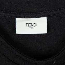 Fendi Black Floral Embroidered Sweatshirt 5Yrs