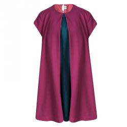 Fendi Kids Pink Contrast Panel Detail Cap Sleeve Dress 12 Yrs