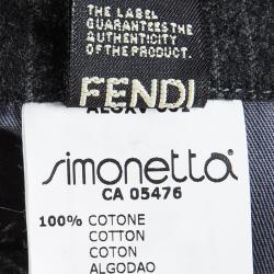 Pre Owned Fendi Colorblock Cotton Formal Onesie 6 Months