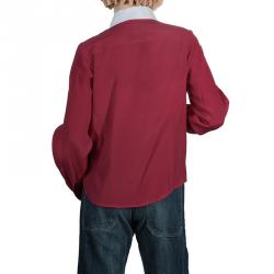 Pre Owned Fendi Dark Pink Contrast Collar Button-Down Shirt 8 Yrs