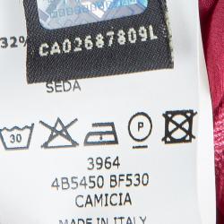 Pre Owned Fendi Dark Pink Contrast Collar Button-Down Shirt 8 Yrs