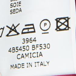 Pre Owned Fendi Dark Pink Contrast Collar Button-Down Shirt 8 Yrs