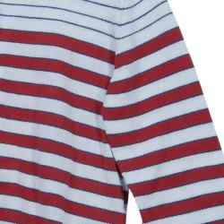 Pre Owned Fendi Multicolor Elbow Patch Detail Striped Cardigan 4 Yrs