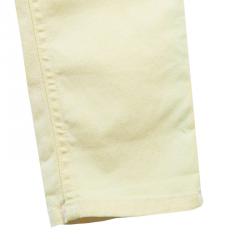 Pre Owned Fendi Yellow Monogram Pocket Detail Denim Skinny Jeans 10 Yrs