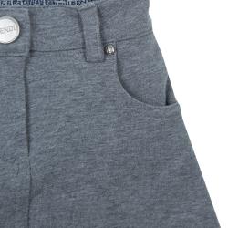 Pre Owned Fendi Grey Jersey Mini Skirt 9 Months