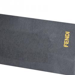 Pre Owned Fendi Grey Jersey Mini Skirt 9 Months