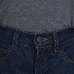 Pre Owned Fendi Indigo Dark Wash Denim Logo Pocket Detail Jeans 7 Yrs