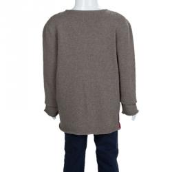 Pre Owned Fendi Multicolor Striped Logo Detail Sweater 6 Yrs