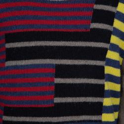 Pre Owned Fendi Multicolor Striped Logo Detail Sweater 6 Yrs