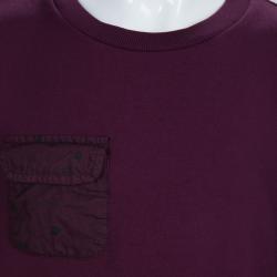 Pre Owned Fendi Burgundy Knit Crew Neck Sweatshirt 6 Yrs