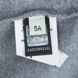 Pre Owned Fendi Grey Graphic Print Long Sleeve Crew Neck T-Shirt 5 Yrs