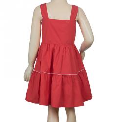 Pre Owned Fendi Red Pinafore Dress Size 6 Yrs